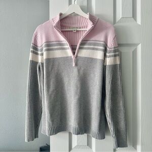 Vintage St. John's Bay Pastel Quarter Zip Sweater
